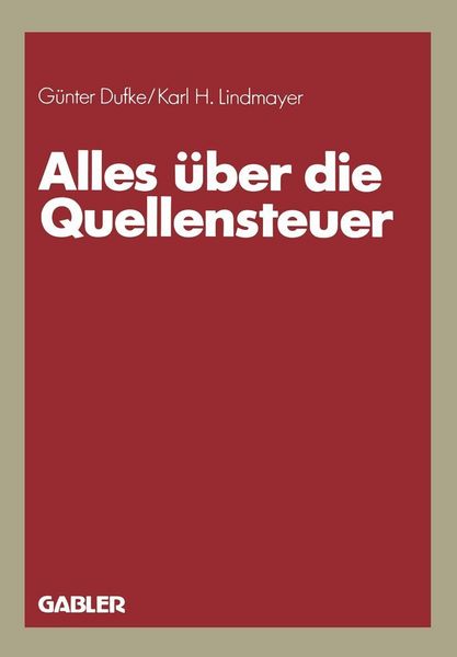 Produktbild: Alles &uuml;ber die Quellensteuer
