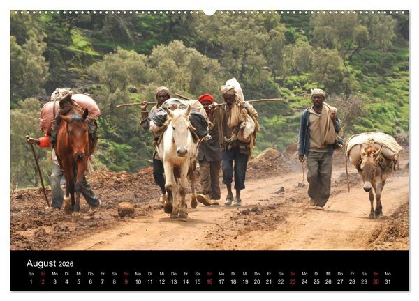 Produktbild: &Auml;thiopien Augenblicke (hochwertiger Premium Wandkalender 2026 DIN A2 quer), Kunstdruck in Hochglanz
