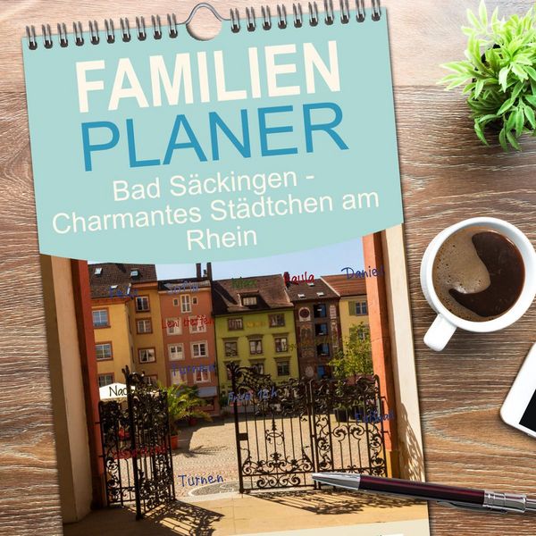 Produktbild: Familienplaner 2026 - Bad S&auml;ckingen - Charmantes St&auml;dtchen am Rhein mit 5 Spalten (Wandkalender, 21 x 45 cm) CALVENDO