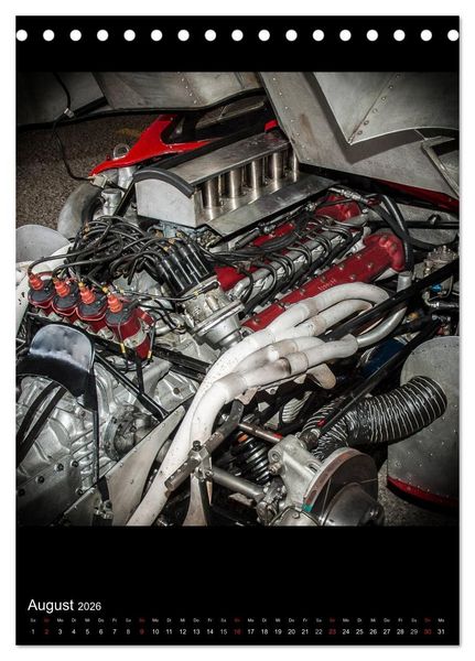 Produktbild: Klassische Rennmotoren (Tischkalender 2026 DIN A5 hoch), CALVENDO Monatskalender