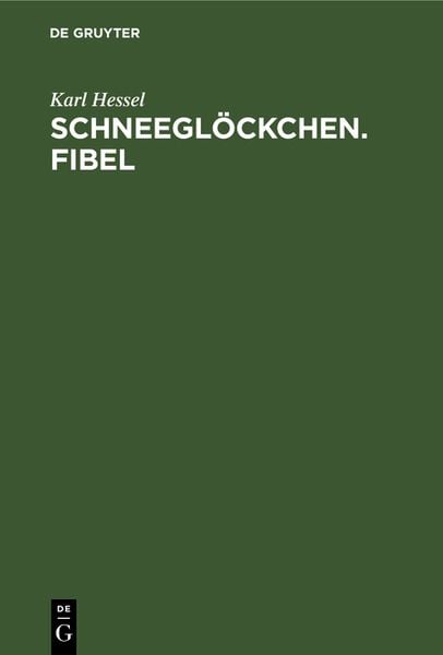 Produktbild: Schneegl&ouml;ckchen. Fibel