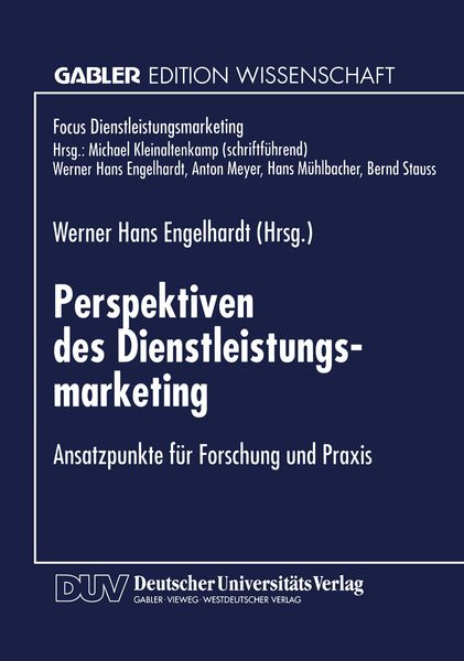 Produktbild: Perspektiven des Dienstleistungsmarketing