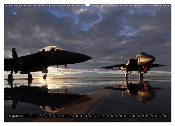 Produktbild: Kampfjets &bull; U.S. Aircraft (hochwertiger Premium Wandkalender 2026 DIN A2 quer), Kunstdruck in Hochglanz