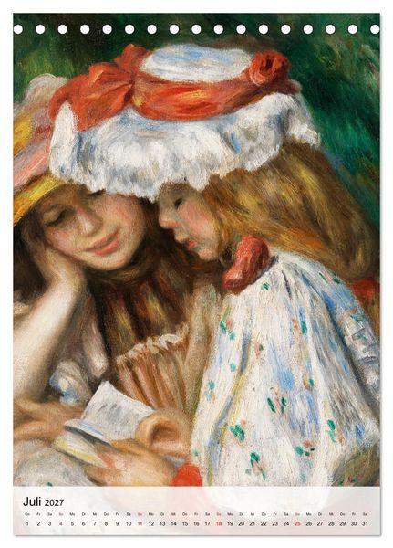 Produktbild: Die kleinen Musen des Monsieur Renoir (Tischkalender 2027 DIN A5 hoch), CALVENDO Monatskalender