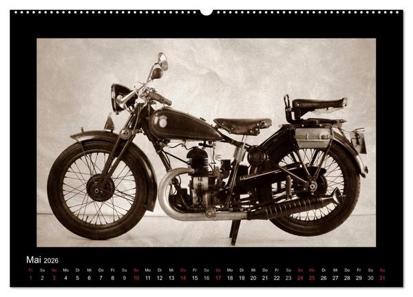 Produktbild: Motorrad Oldtimer aus &Ouml;sterreich (hochwertiger Premium Wandkalender 2026 DIN A2 quer), Kunstdruck in Hochglanz