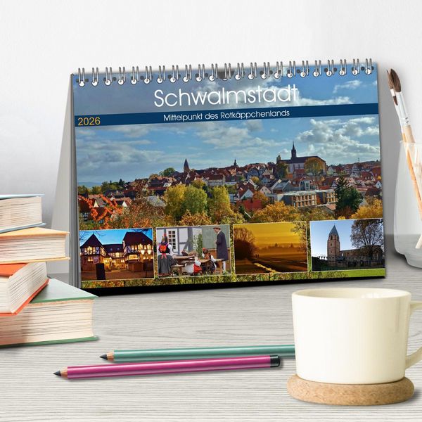 Produktbild: Schwalmstadt - Mittelpunkt des Rotk&auml;ppchenlands (Tischkalender 2026 DIN A5 quer), CALVENDO Monatskalender
