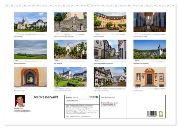 Produktbild: Der Westerwald (Wandkalender 2026 DIN A2 quer), CALVENDO Monatskalender