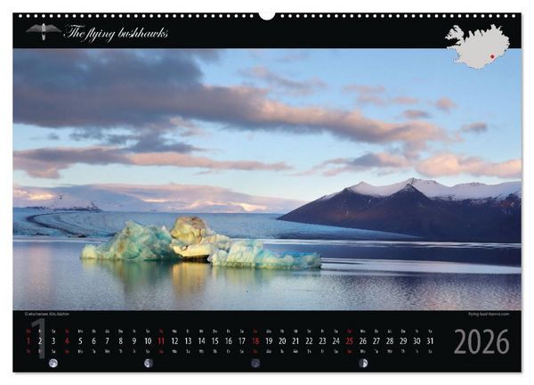 Produktbild: Island Blickwinkel 2026 (hochwertiger Premium Wandkalender 2026 DIN A2 quer), Kunstdruck in Hochglanz