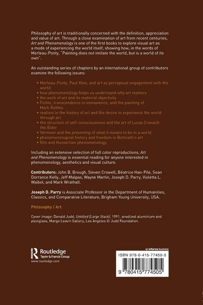 Produktbild: Art and Phenomenology