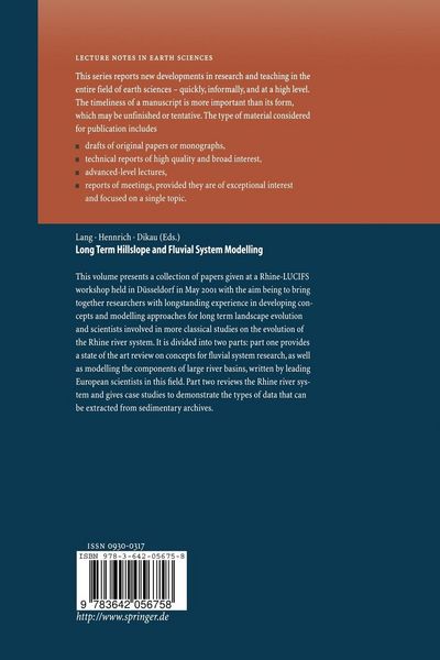 Produktbild: Long Term Hillslope and Fluvial System Modelling