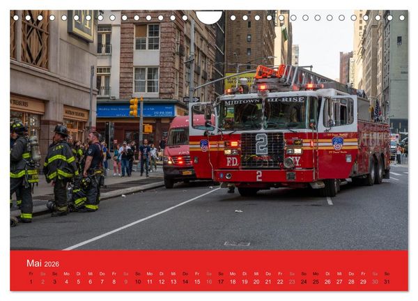 Produktbild: Feuerwehr New York - Heart of the City (Wandkalender 2026 DIN A4 quer), CALVENDO Monatskalender