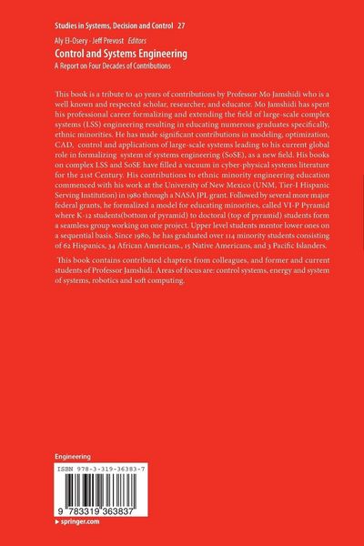 Produktbild: Control and Systems Engineering