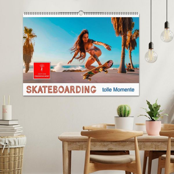 Produktbild: Skateboarding - tolle Momente (Wandkalender 2026 DIN A2 quer), CALVENDO Monatskalender