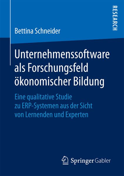 Produktbild: Unternehmenssoftware als Forschungsfeld &ouml;konomischer Bildung
