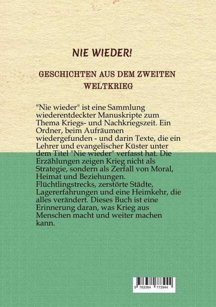 Produktbild: Nie wieder!