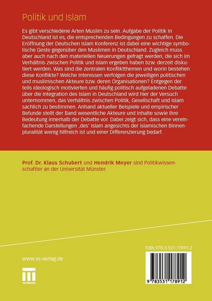 Produktbild: Politik und Islam