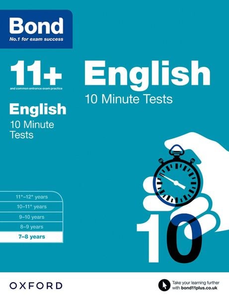 Produktbild: Bond 11+ English 10 Minute Tests for Age 7-8 | For the 11+ GL Assessment, 7+, and other school entrance exams