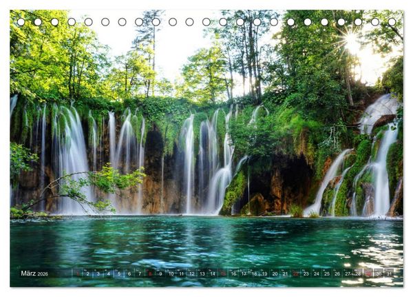 Produktbild: Kroatien - Landschaften am Mittelmeer (Tischkalender 2026 DIN A5 quer), CALVENDO Monatskalender