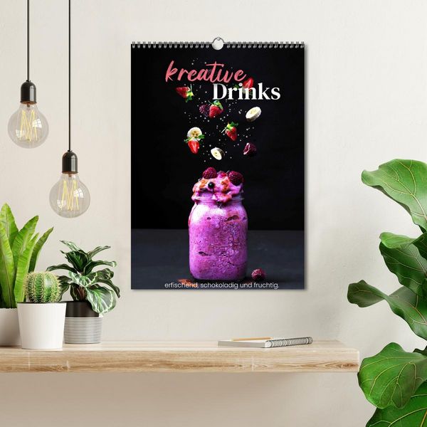 Produktbild: Kreative Drinks - erfrischend, schokoladig und fruchtig. (Wandkalender 2026 DIN A3 hoch), CALVENDO Monatskalender