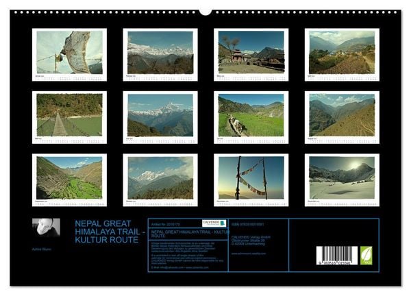 Produktbild: NEPAL GREAT HIMALAYA TRAIL - KULTUR ROUTE (hochwertiger Premium Wandkalender 2026 DIN A2 quer), Kunstdruck in Hochglanz
