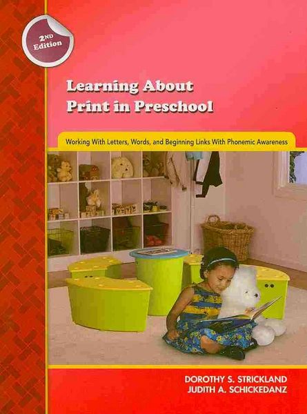 Produktbild: Learning about Print in Preschool: Working with Letters, Words, and Beginning Links with Phonemic Awareness