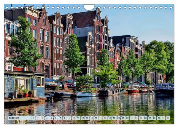 Produktbild: Amsterdam - Venedig des Nordens (Wandkalender 2026 DIN A4 quer), CALVENDO Monatskalender