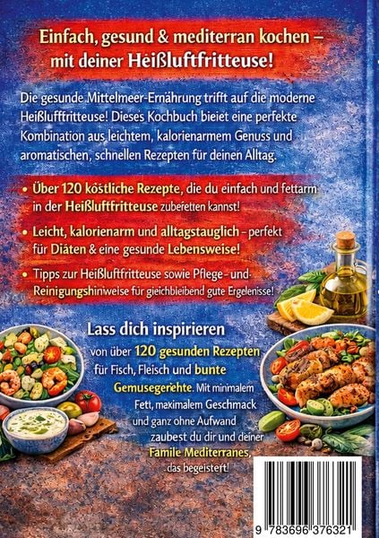 Produktbild: Airfryer trifft Mittelmeer - Das ultimative Kochbuch