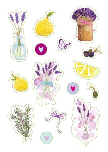 Produktbild: K&uuml;chensticker & Etiketten - Lavendel