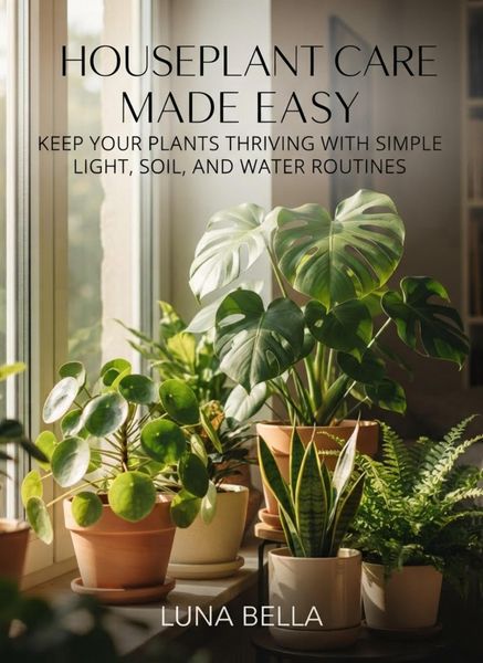 Produktbild: Houseplant Care Made Easy: Keep Your Plants Thriving with Simple Light, Soil, and Water Routines