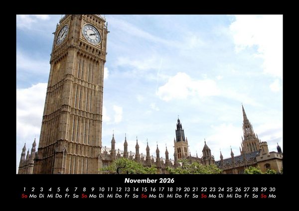 Produktbild: London 2026 Fotokalender DIN A3