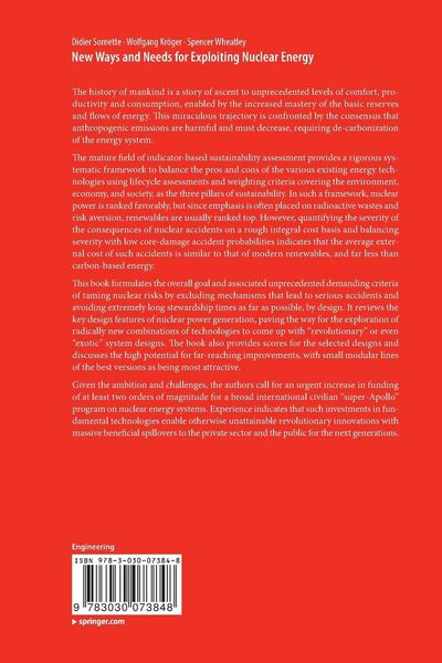 Produktbild: New Ways and Needs for Exploiting Nuclear Energy