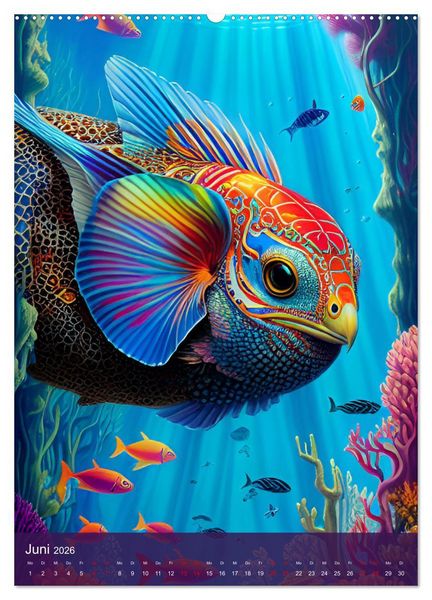Produktbild: Fotokunst mit KI - Surrealismus (hochwertiger Premium Wandkalender 2026 DIN A2 hoch), Kunstdruck in Hochglanz
