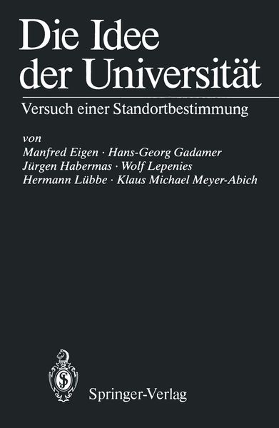 Produktbild: Die Idee der Universit&auml;t