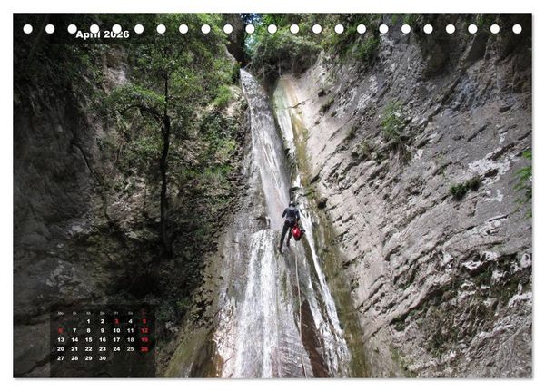 Produktbild: Abenteuer Canyoning (Tischkalender 2026 DIN A5 quer), CALVENDO Monatskalender