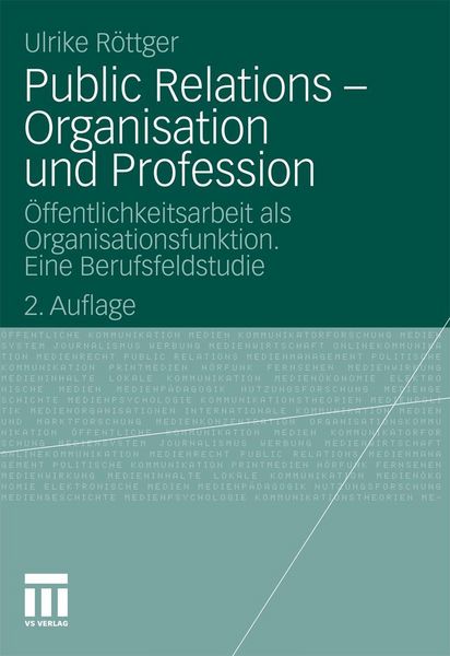 Produktbild: Public Relations - Organisation und Profession