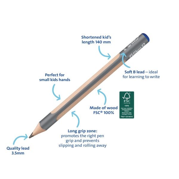 Produktbild: Pelikan Bleistift griffix&reg; St&auml;rke B, 2er Set