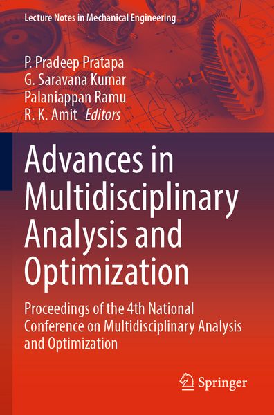 Produktbild: Advances in Multidisciplinary Analysis and Optimization