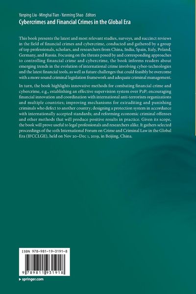 Produktbild: Cybercrimes and Financial Crimes in the Global Era