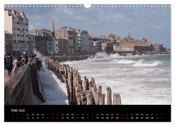 Produktbild: Saint-Malo au fil des mois (Calendrier mural 2026 DIN A3 vertical), CALVENDO calendrier mensuel