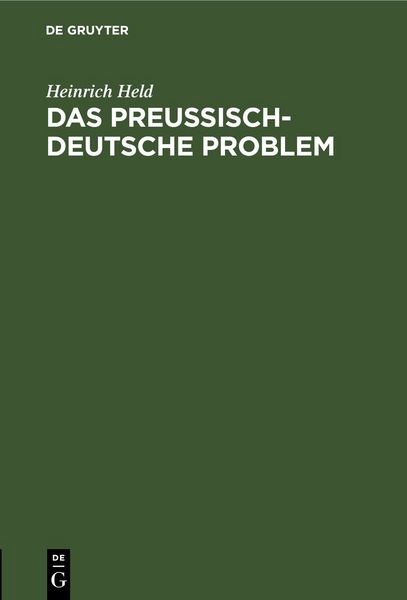 Produktbild: Das preu&szlig;isch-deutsche Problem