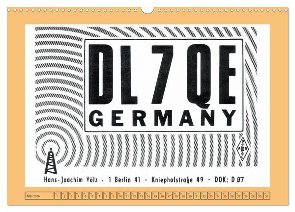 Produktbild: Amateurfunk in West-Berlin (Wandkalender 2026 DIN A3 quer), CALVENDO Monatskalender