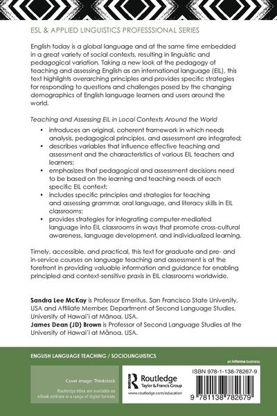 Produktbild: Teaching and Assessing EIL in Local Contexts Around the World