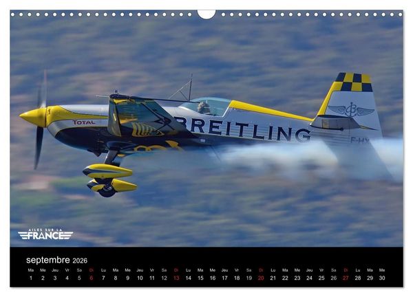 Produktbild: Ailes sur la France (Calendrier mural 2026 DIN A3 vertical), CALVENDO calendrier mensuel