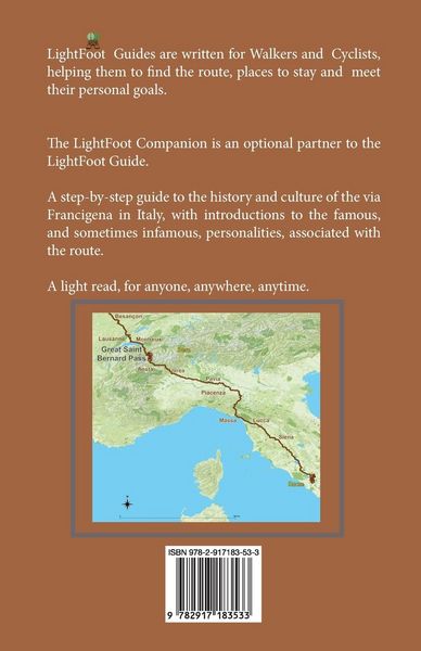 Produktbild: The LightFoot Companion to the via Francigena Great Saint Bernard Pass to St Peter's Square, Rome - Edition 3