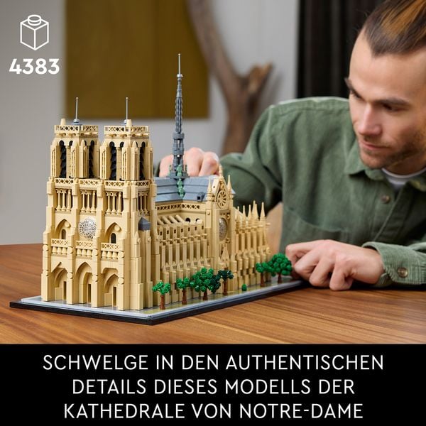 Produktbild: LEGO Architecture Notre-Dame de Paris, Architektur Modellbausatz 21061