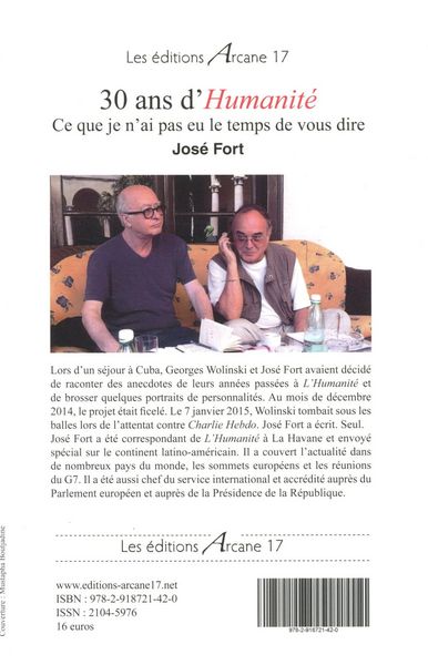 Produktbild: 30 ans d'humanite ce que je n ai
