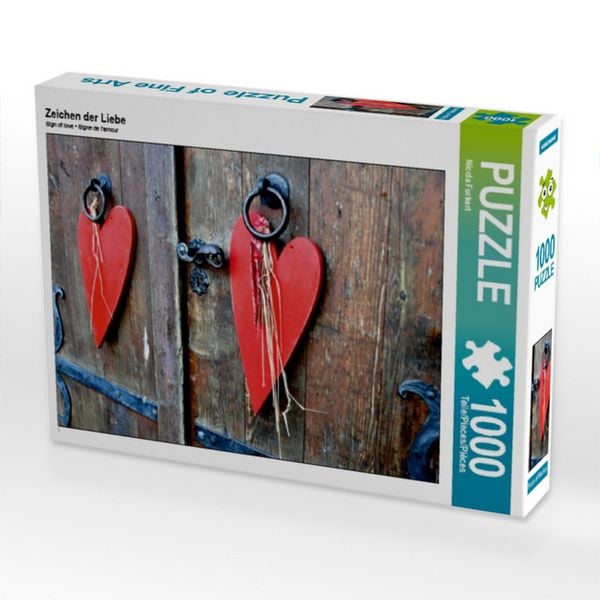 CALVENDO Puzzle Zeichen der Liebe | 1000 Teile Lege-Größe 64x48cm Foto-Puzzle für glückliche Stunden