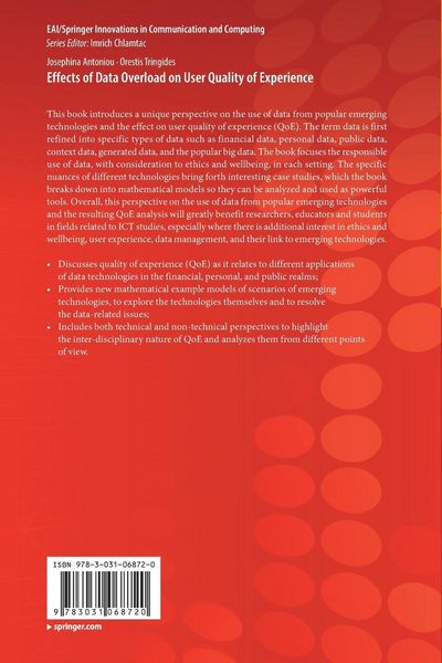Produktbild: Effects of Data Overload on User Quality of Experience