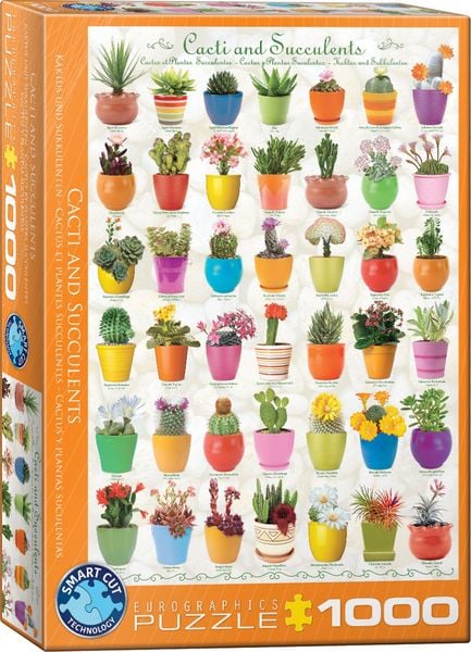 Produktbild: Puzzle 1000 Teile - Cacti & Succulents