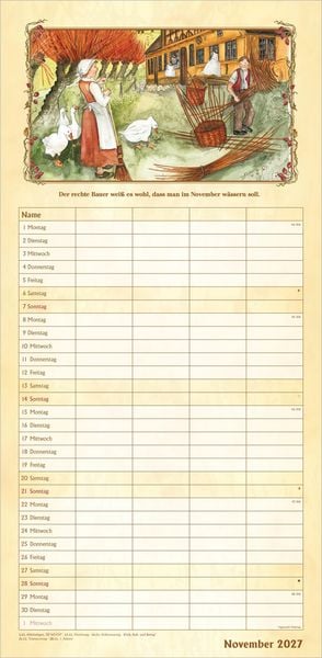 Produktbild: Bauernkalender Familienplaner 2027